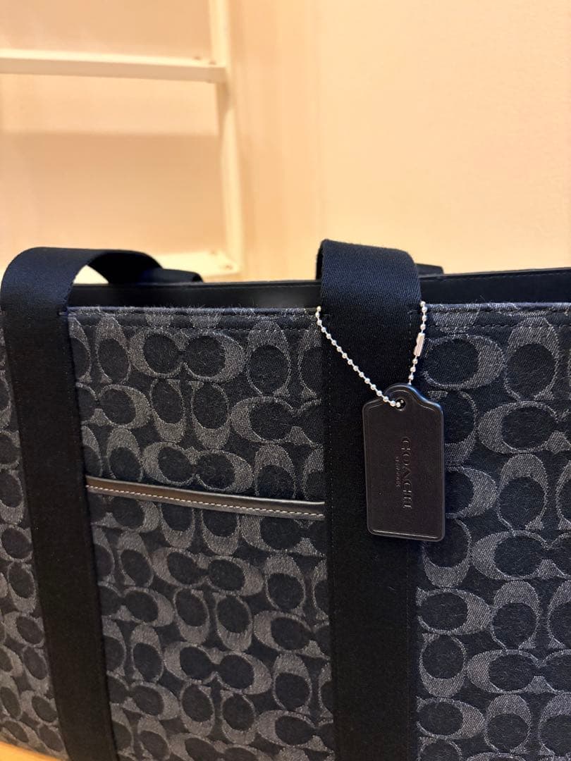 美品※スミス ラージ トート バッグ・シグネチャー デニム