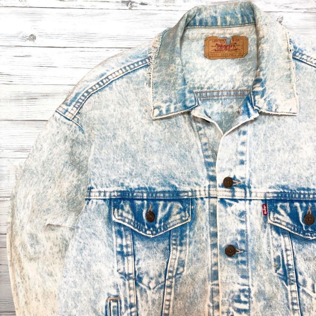 《激レア》リーバイス Levi's☆デニムジャケット M ブルー JK398