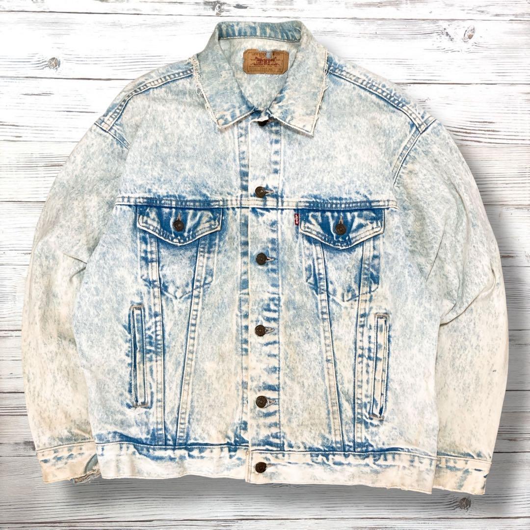 《激レア》リーバイス Levi's☆デニムジャケット M ブルー JK398