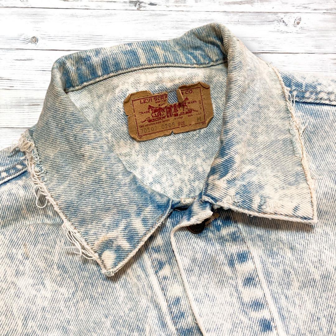 《激レア》リーバイス Levi's☆デニムジャケット M ブルー JK398