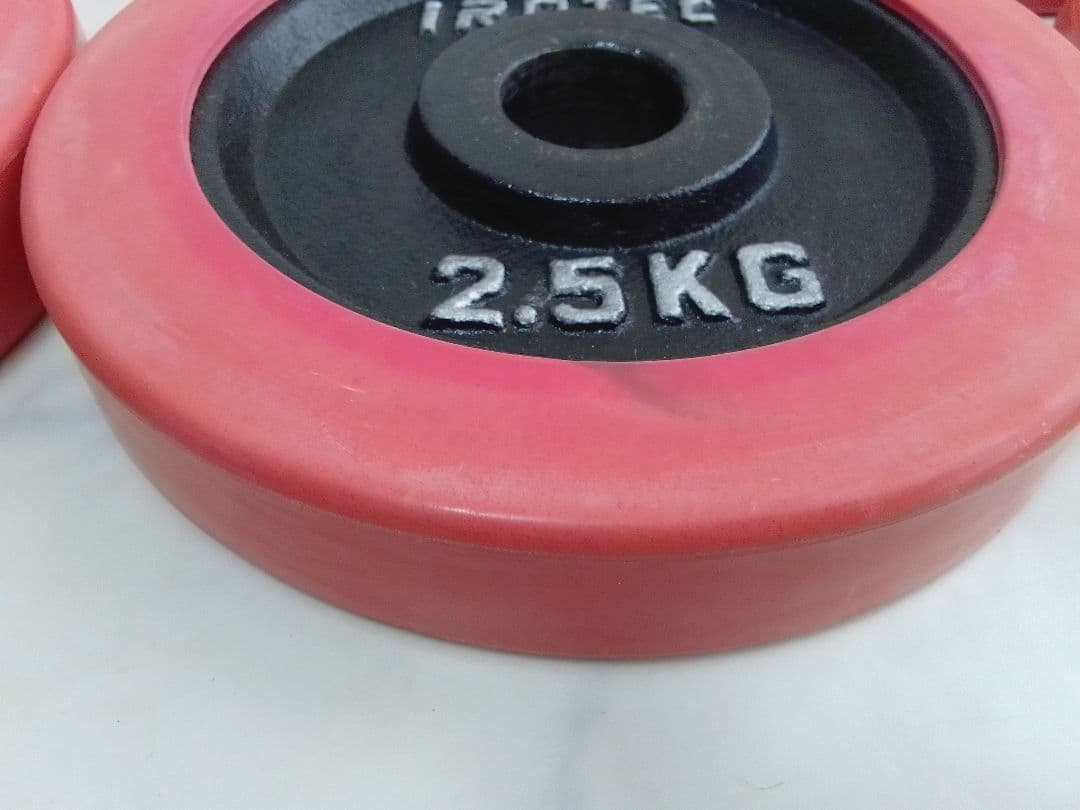 iROTEC ラバー付 ダンベル プレート 合計約20kg アイロテック ④