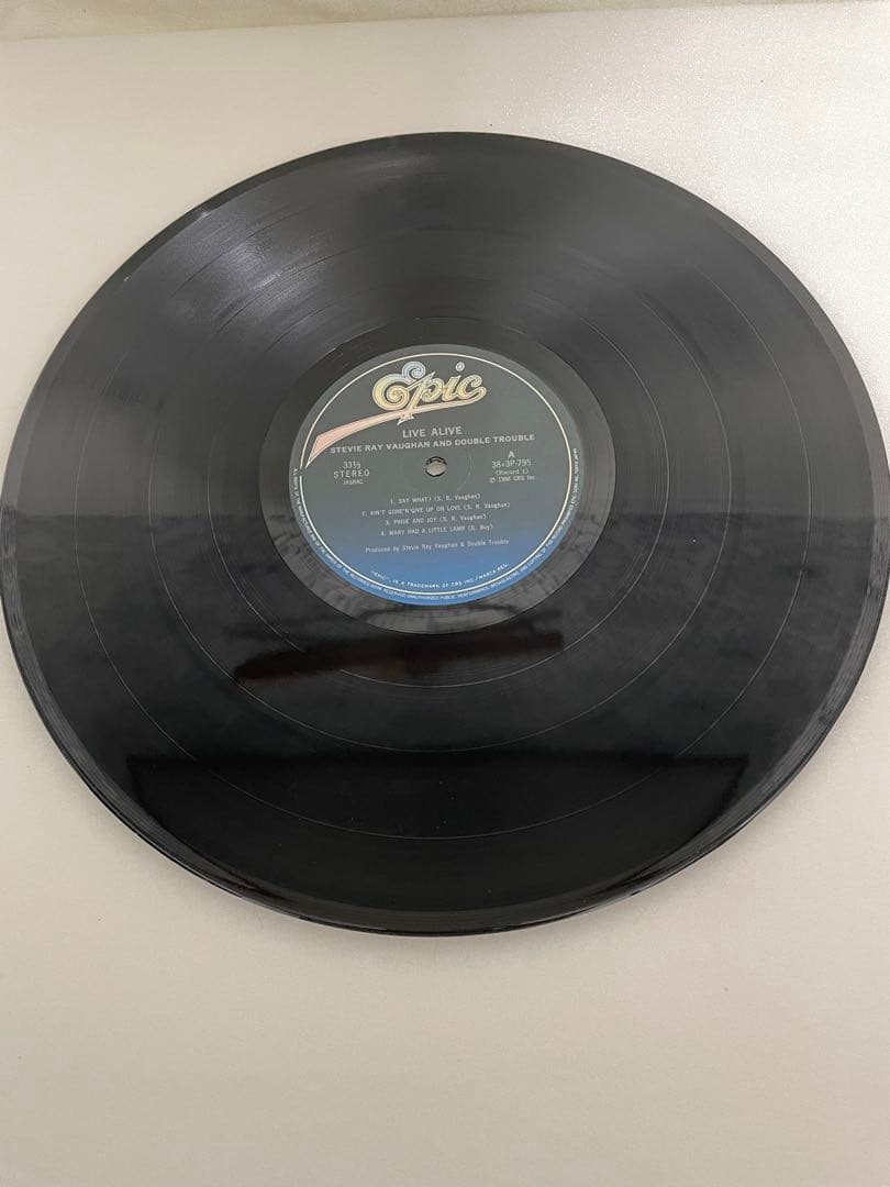 【美品】Stevie Ray Vaughan LIVE ALIVE 2枚組LP