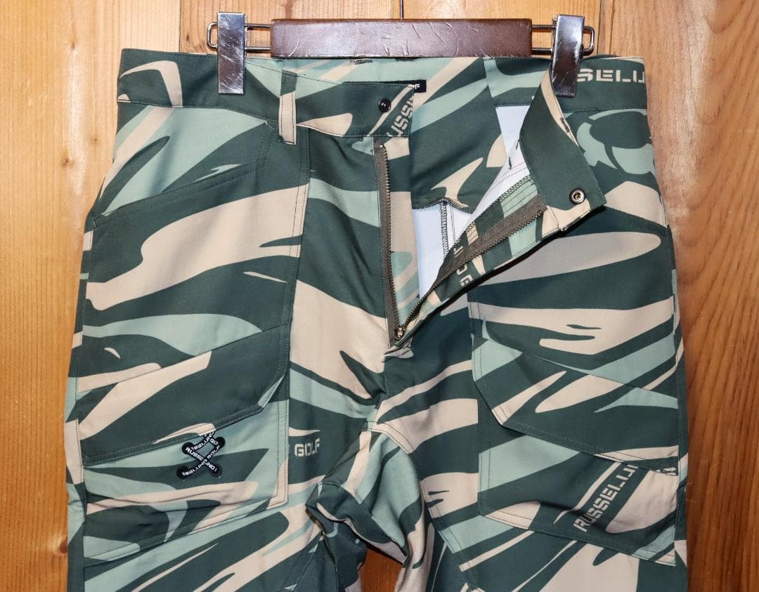 新品 ラッセルノ コⒽバット ポケット カモフラ ゴルフパンツ(7/XXL) Ⓗ