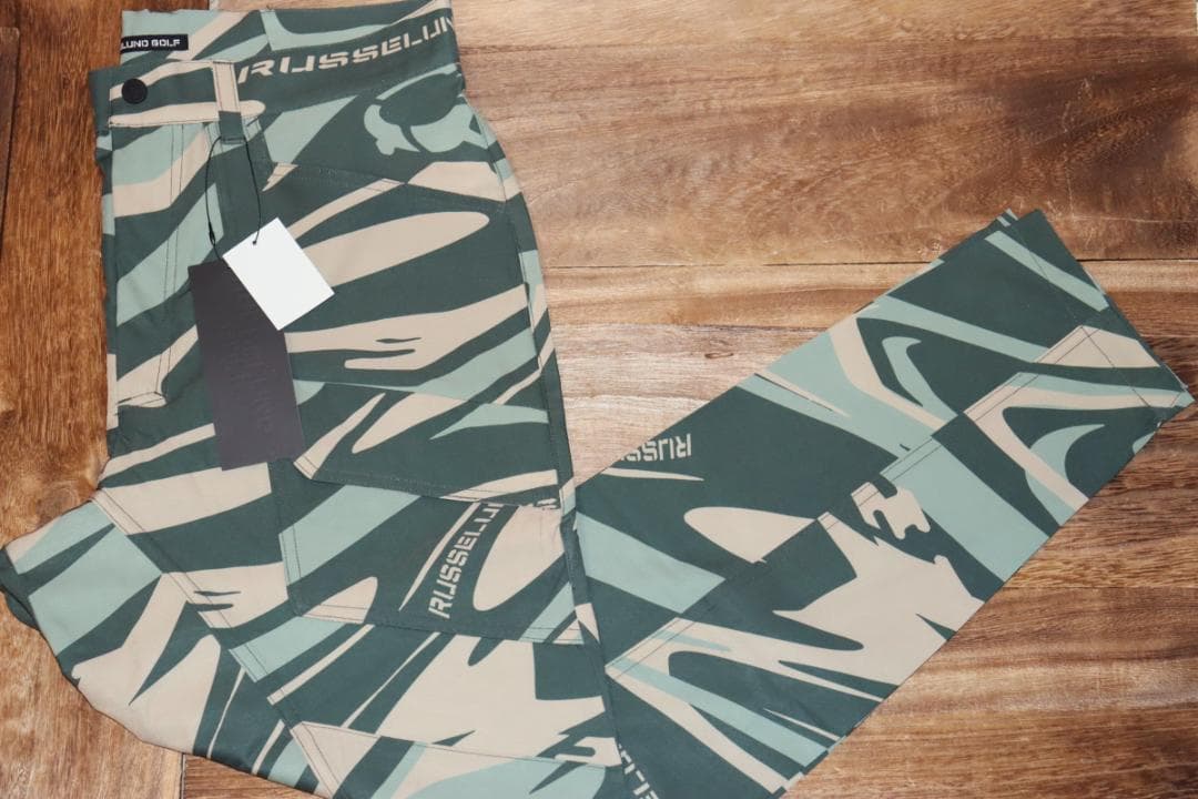 新品 ラッセルノ コⒽバット ポケット カモフラ ゴルフパンツ(7/XXL) Ⓗ