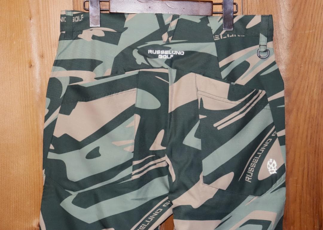 新品 ラッセルノ コⒽバット ポケット カモフラ ゴルフパンツ(7/XXL) Ⓗ
