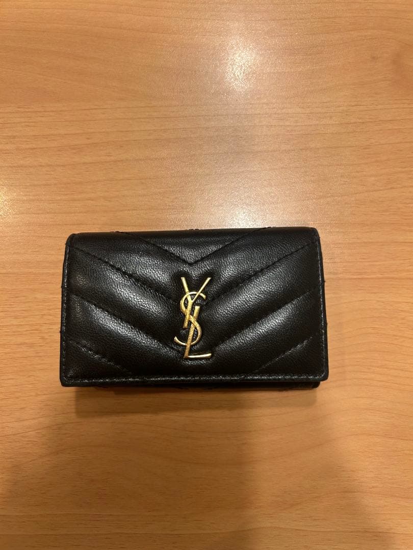 YSL ブラック キーケース キルティング
