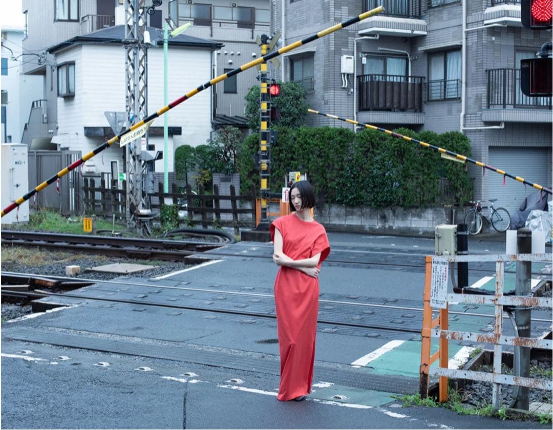 ワンピース Cotton Jersey Asymmetric Dress - grey
