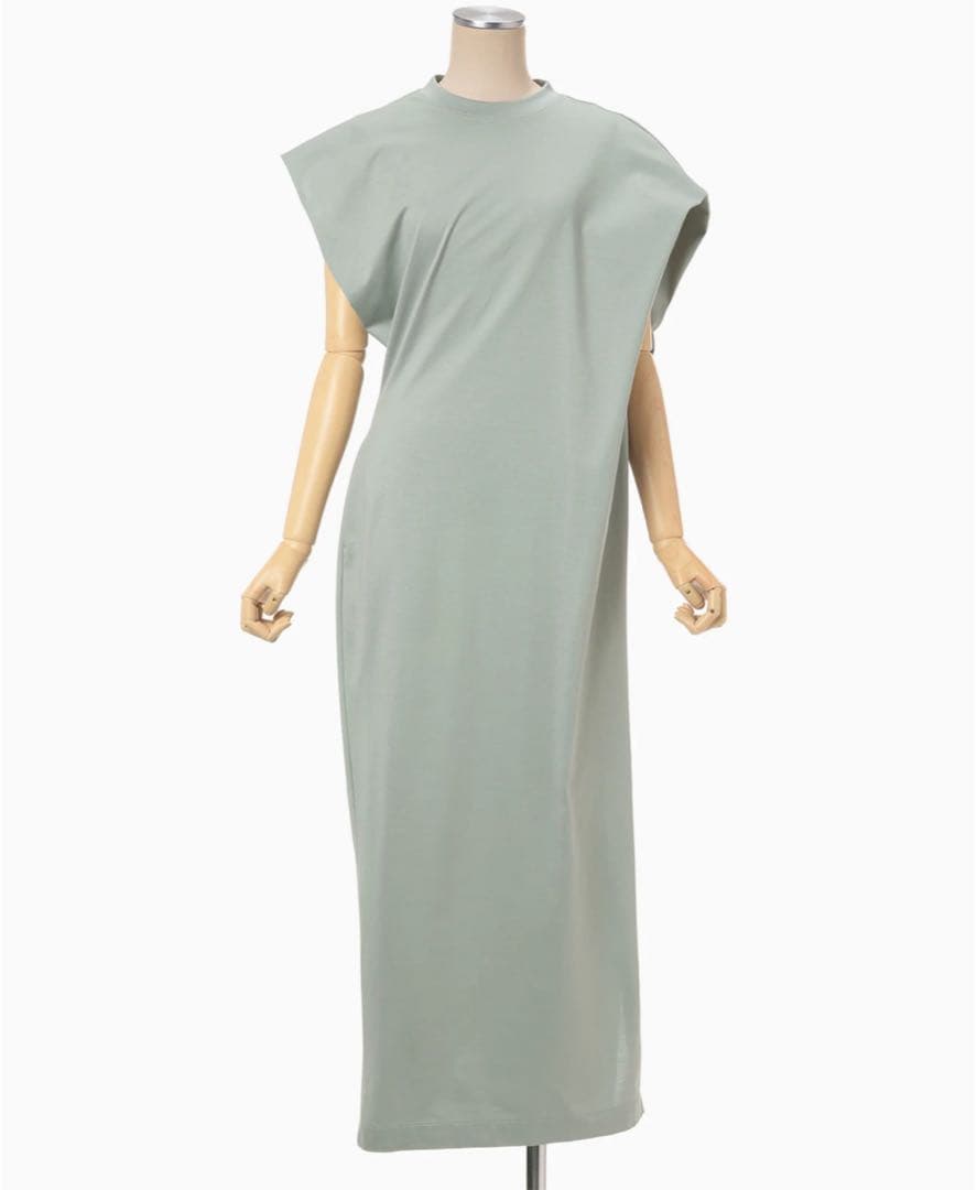 ワンピース Cotton Jersey Asymmetric Dress - grey