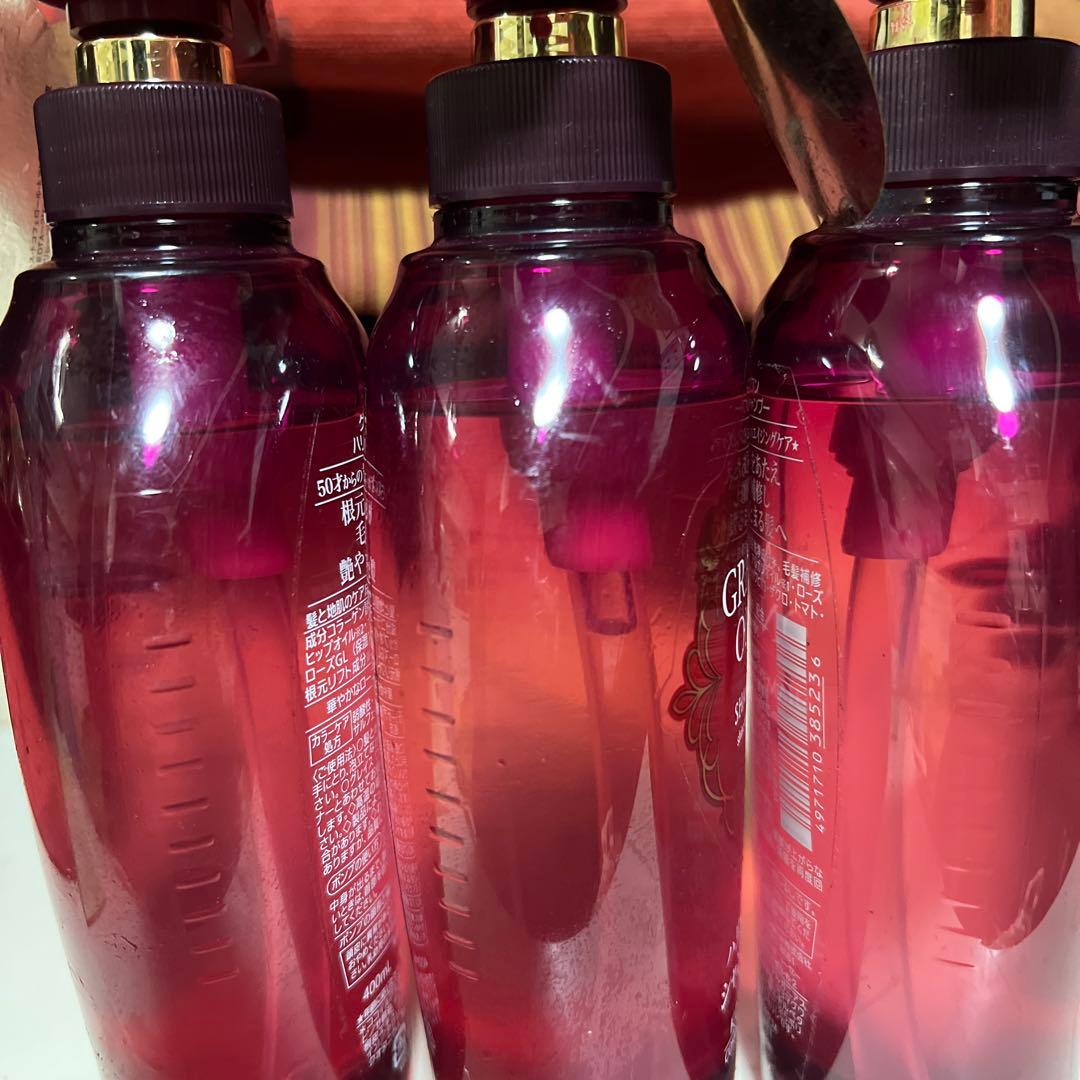 グレイスワン　ハリつや　シャンプー　本体　400ml 3本