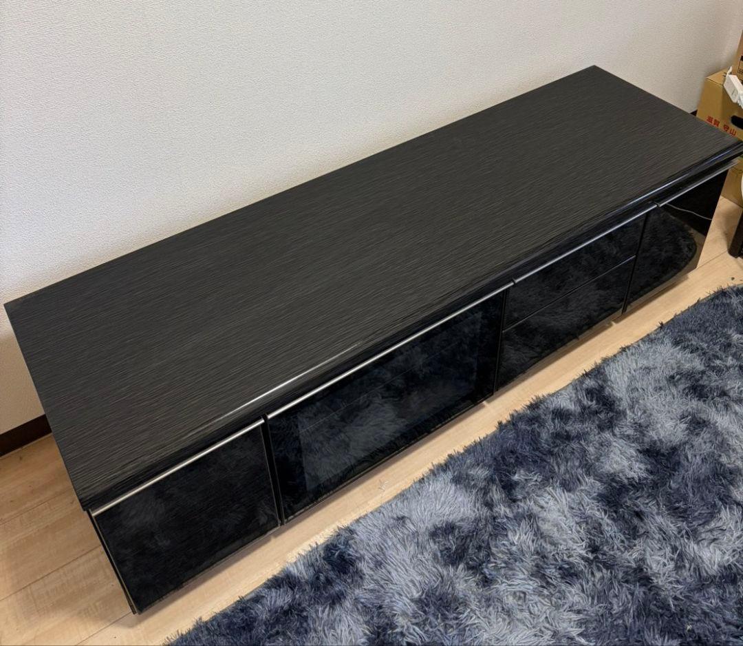 黒ウッド調テレビ台