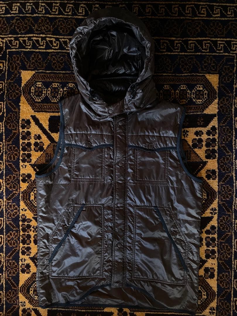 名作 UNDERCOVER HIGH TECK NYLON HOOD VEST