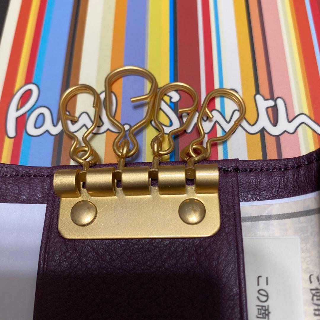 未使用品　美品ポールスミス　Paul Smith　４連キーケース　マルチカラー