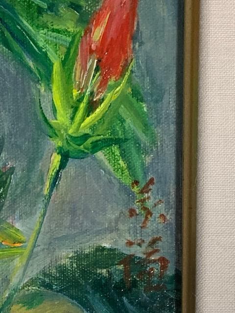 K*A様 美術館収蔵画家❣️物故作家・木下義謙◆油彩Ｆ３号◆実兄：木下孝則