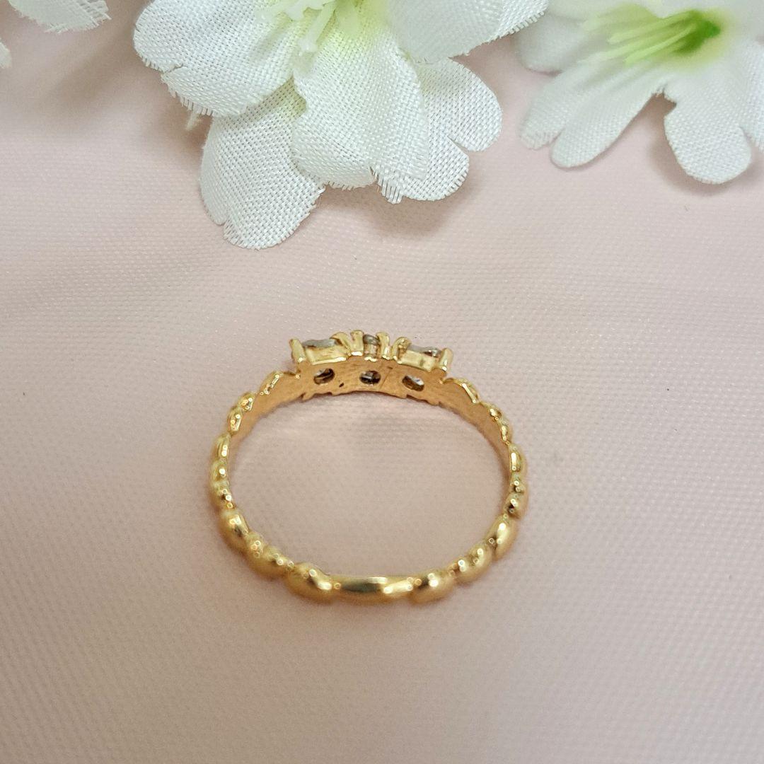 スタージュエリー K10 ハート♡リボン⪩⪨モチーフ リング
