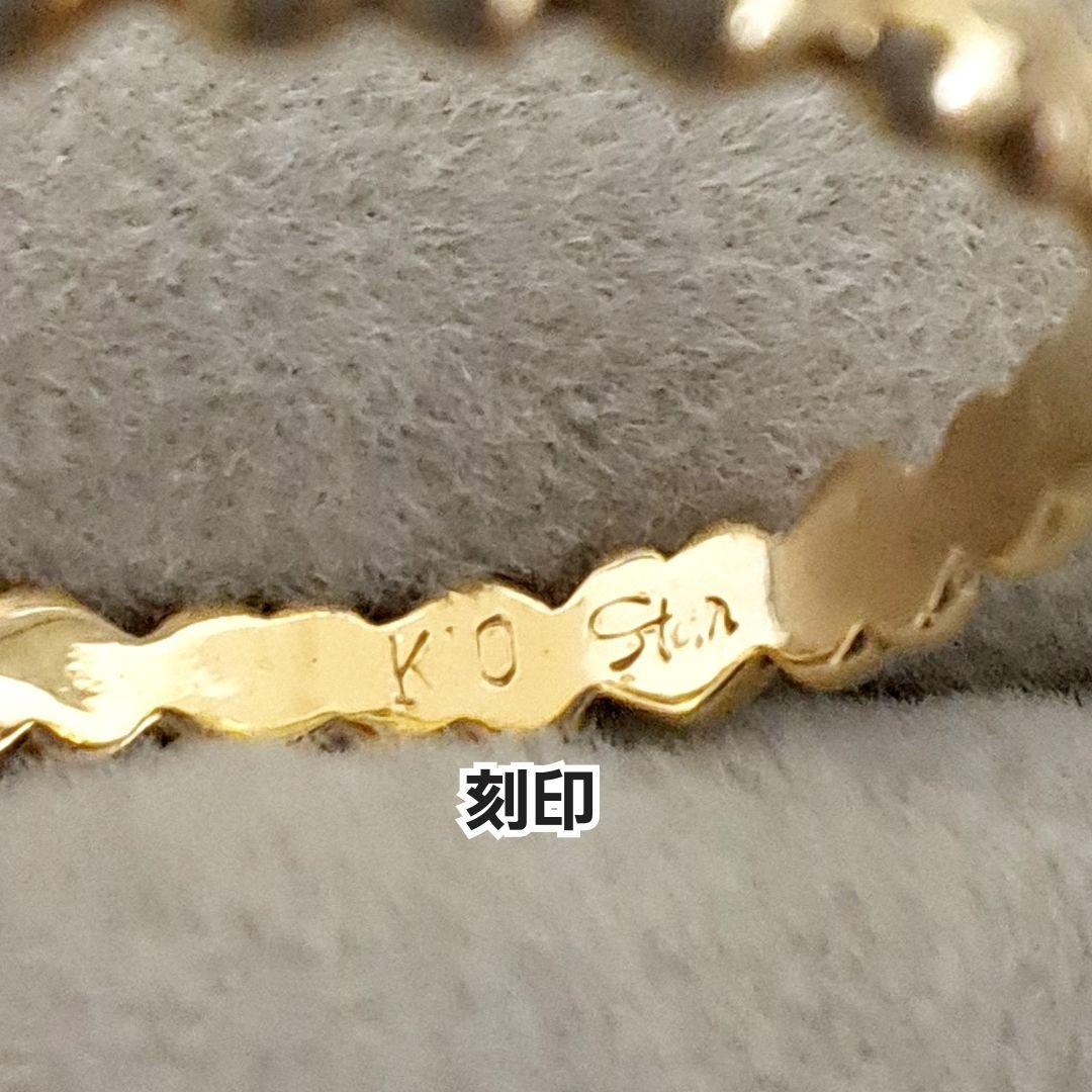 スタージュエリー K10 ハート♡リボン⪩⪨モチーフ リング
