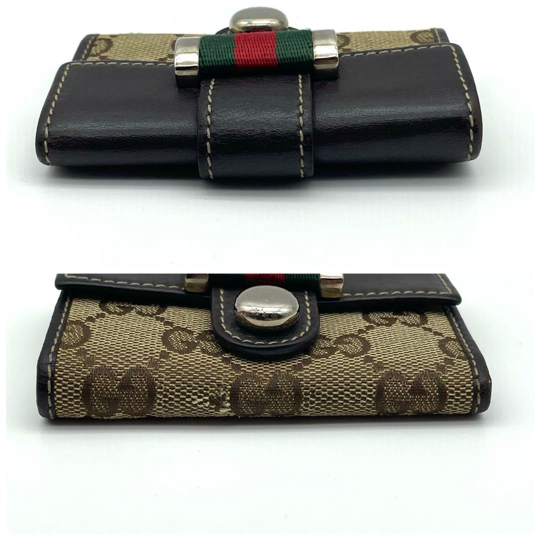 GUCCI キーケース　シェリー　6連　GGキャンバス