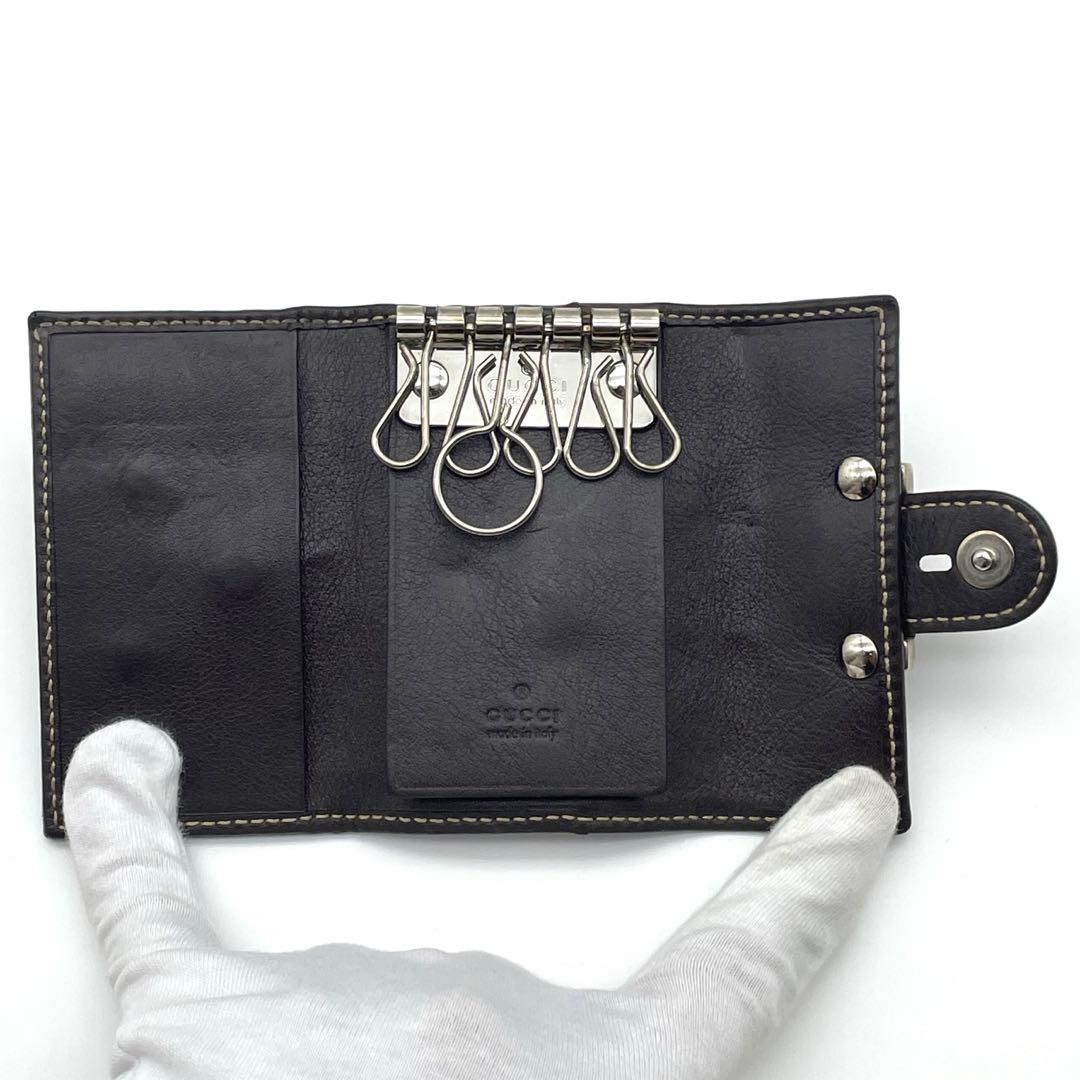 GUCCI キーケース　シェリー　6連　GGキャンバス