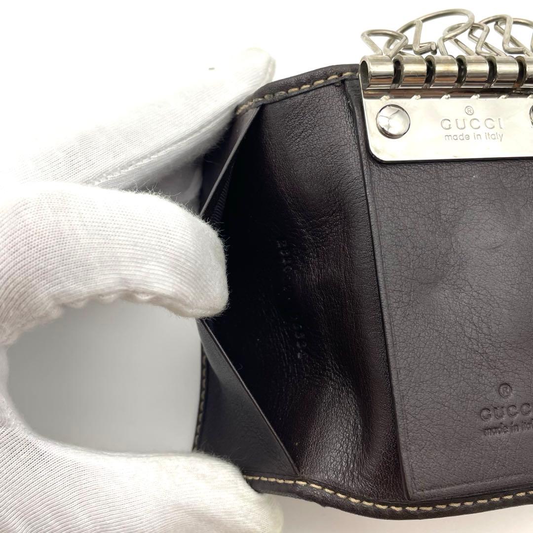 GUCCI キーケース　シェリー　6連　GGキャンバス