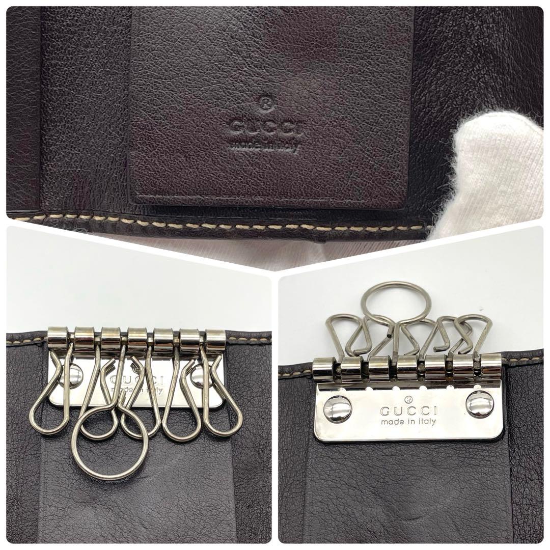 GUCCI キーケース　シェリー　6連　GGキャンバス