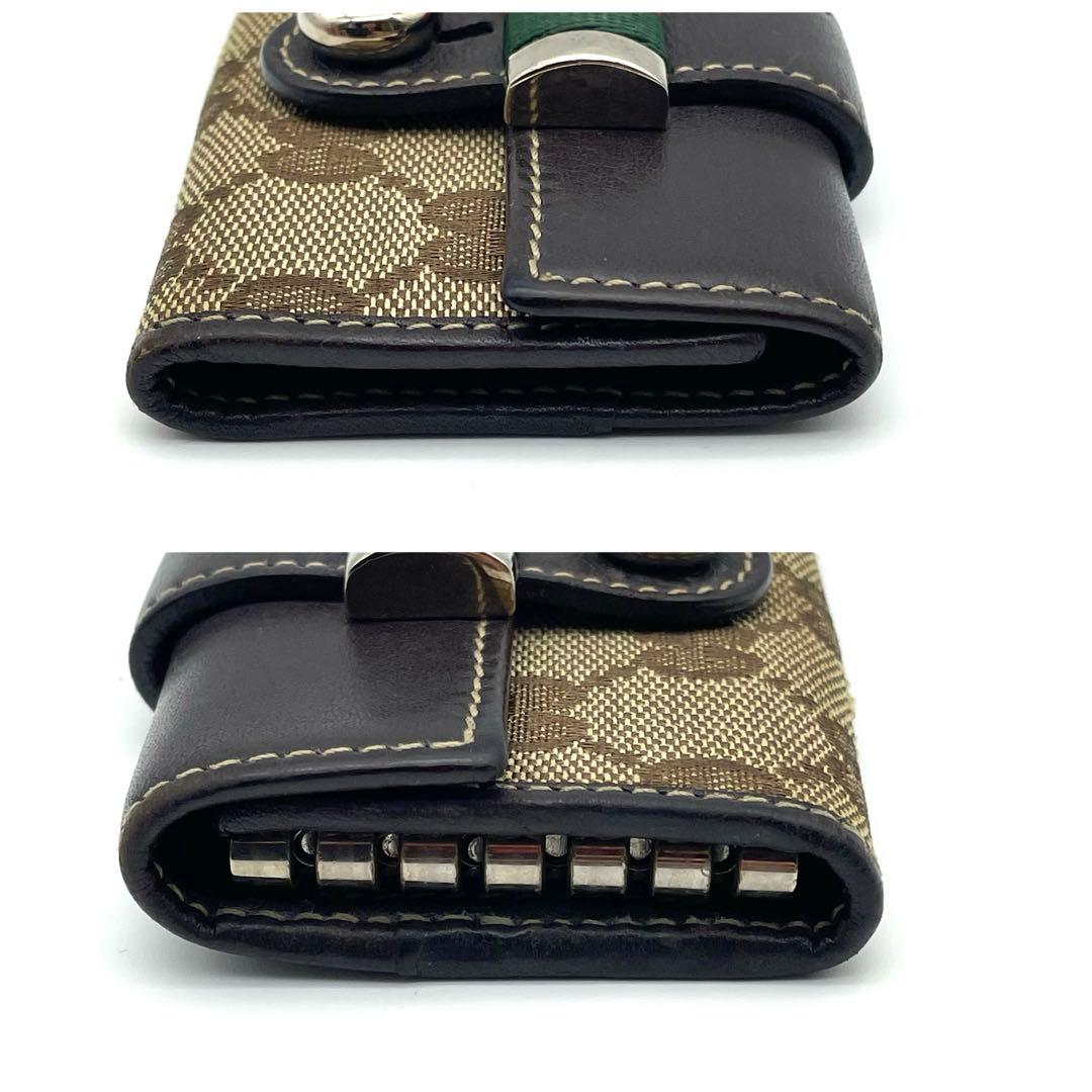 GUCCI キーケース　シェリー　6連　GGキャンバス