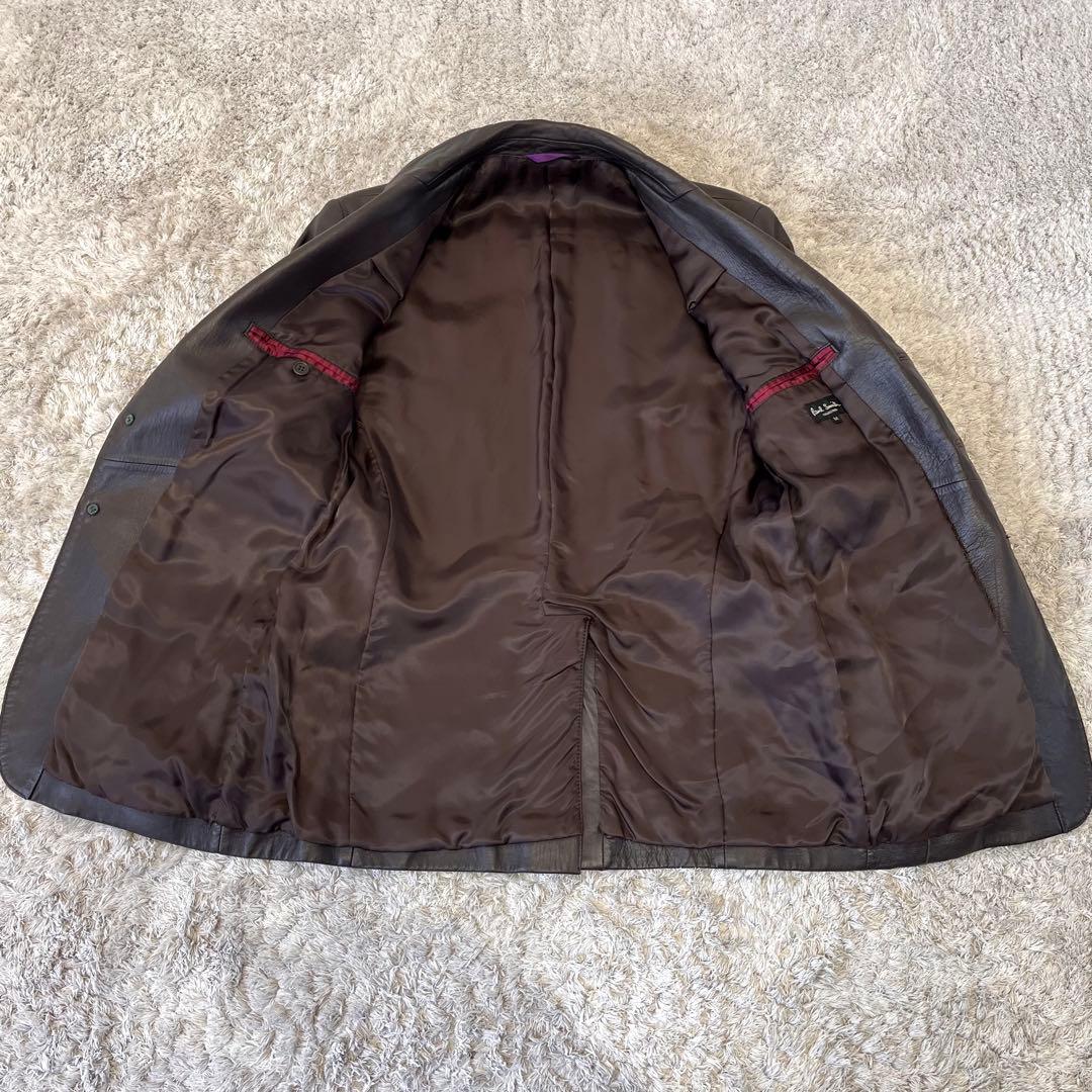 90s Paul Smith 羊革 レザー テーラードジャケット ビンテージ M