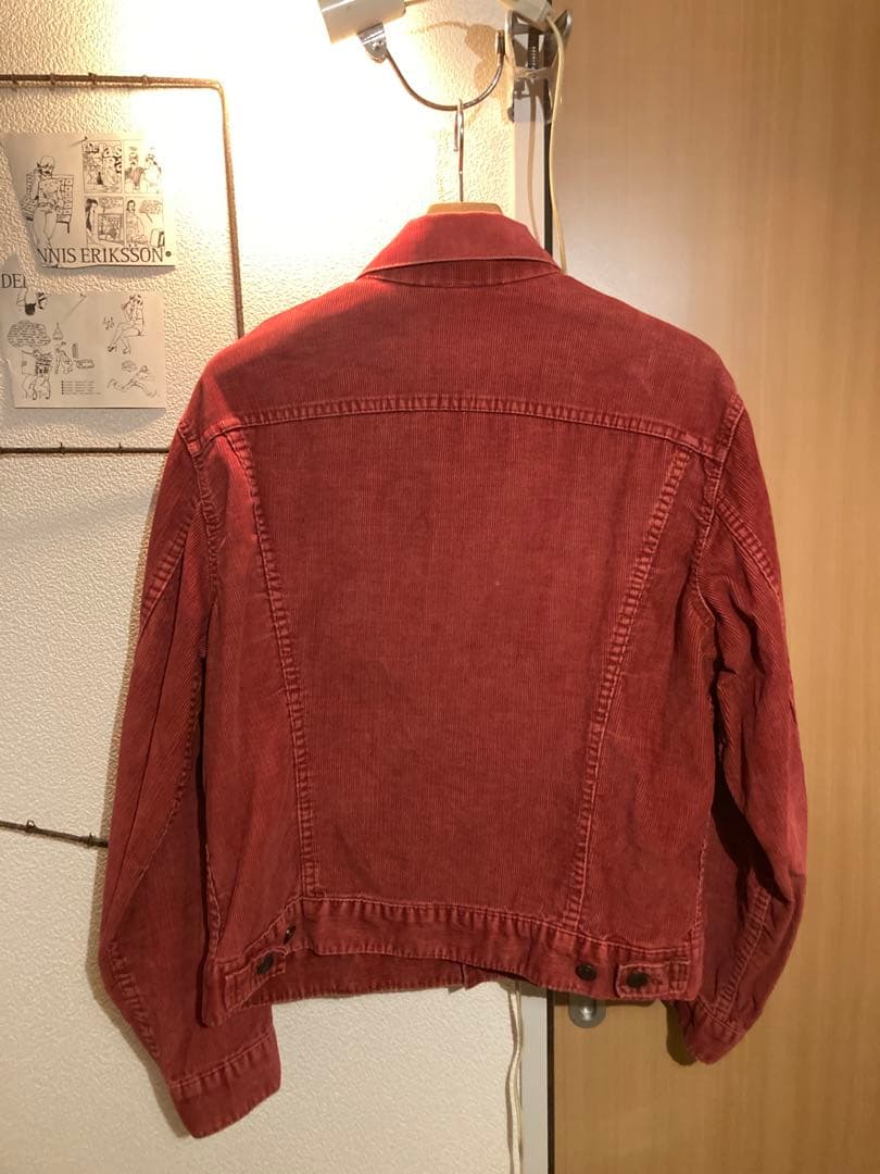 Levi’s 70505 コーデュロイジャケット 煉瓦色 赤色42 70年代