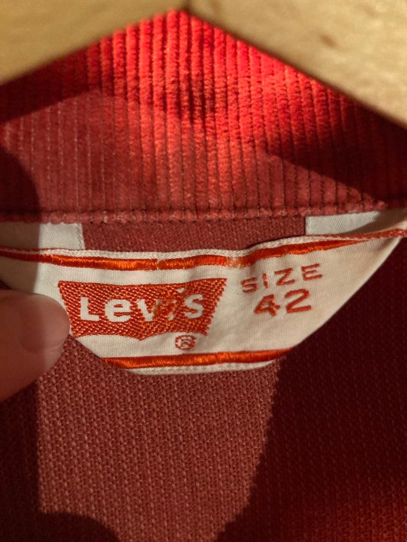 Levi’s 70505 コーデュロイジャケット 煉瓦色 赤色42 70年代