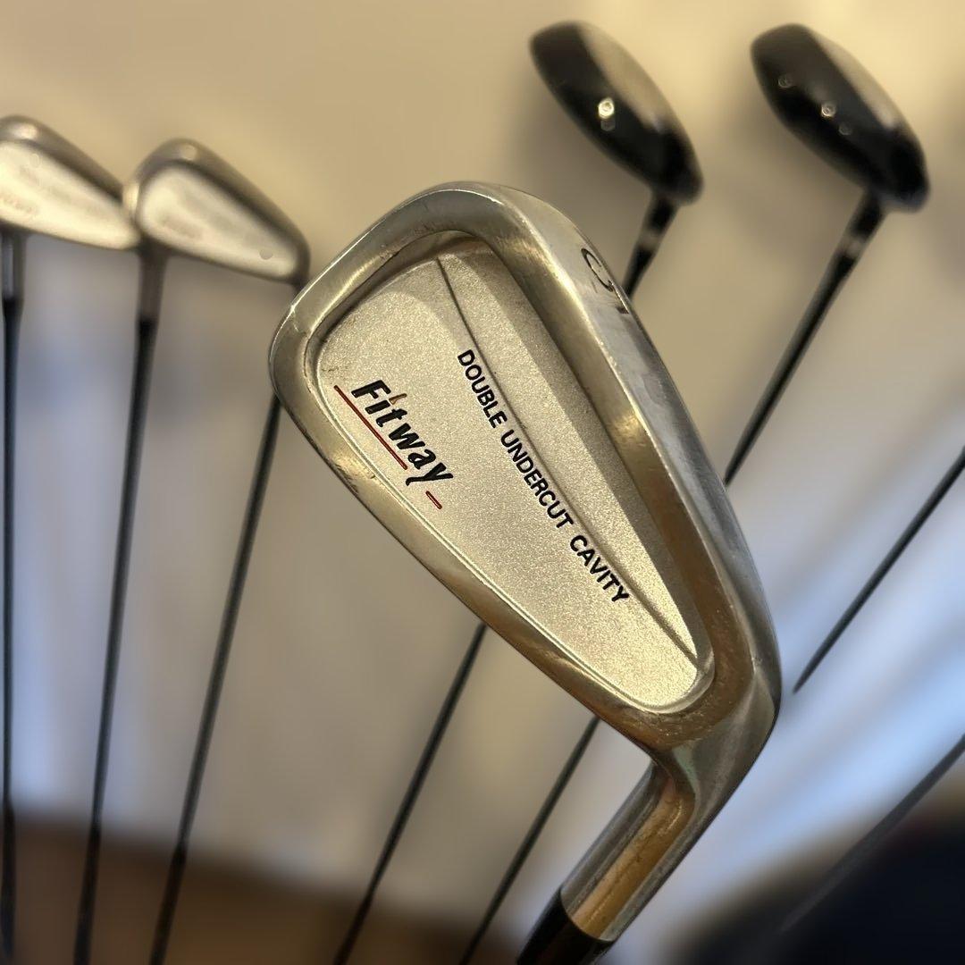 初心者おすすめセット　FitWay メンズ R １２本　右利き　ゴルフセット