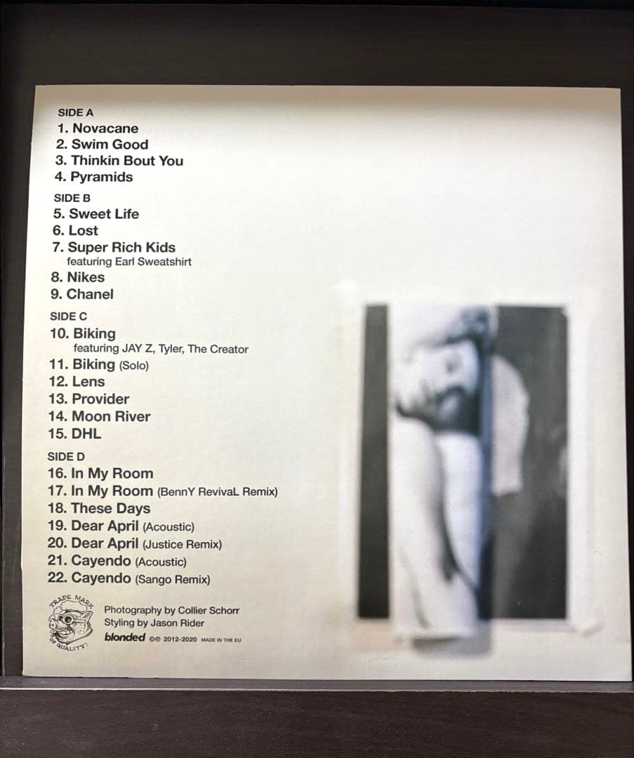 洋楽 Frank Ocean The Singles 2012-2020