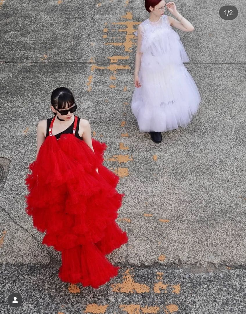 noir kei ninomiya ノワールケイニノミヤ チュール ドレス