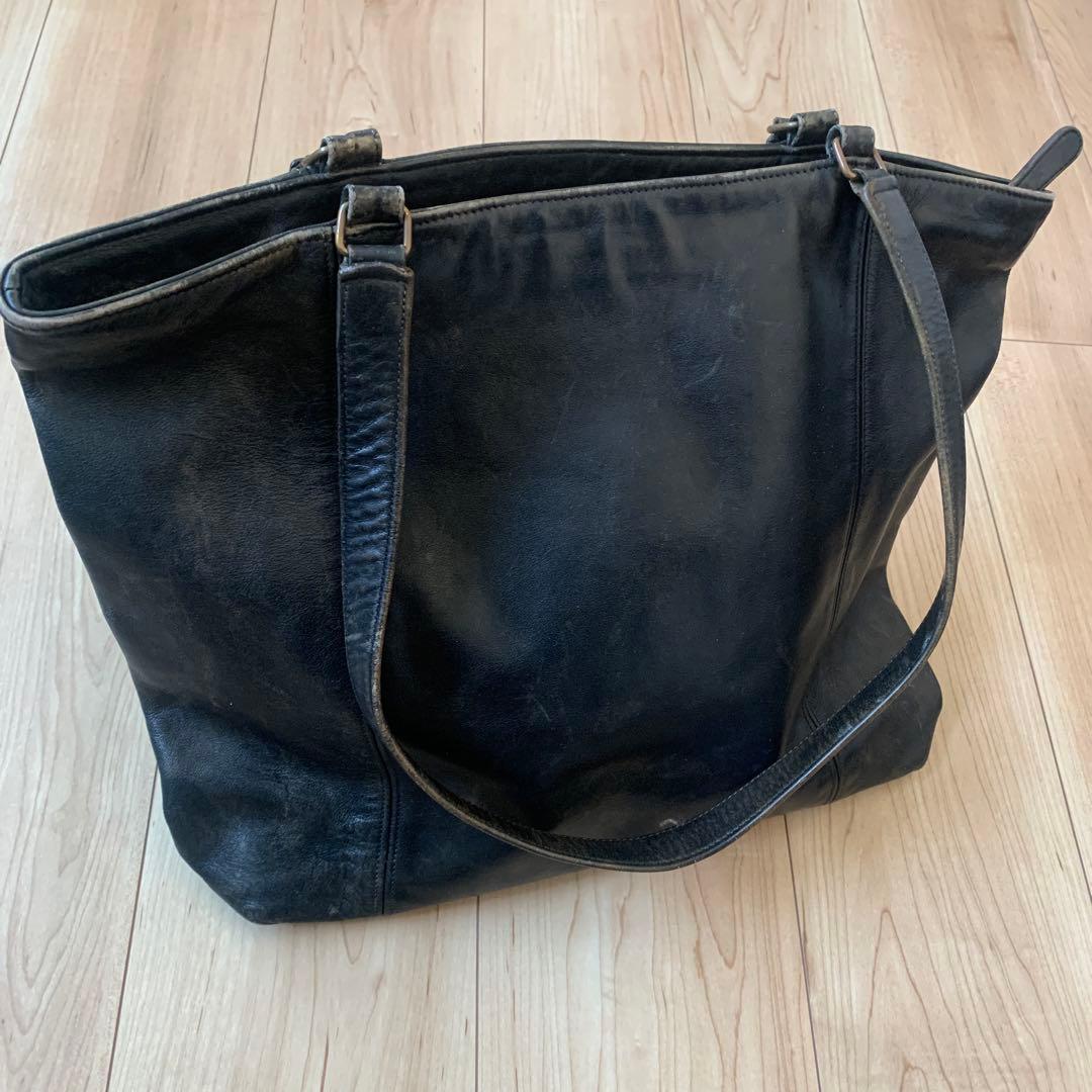 old coach レザー トートバッグ　vintage