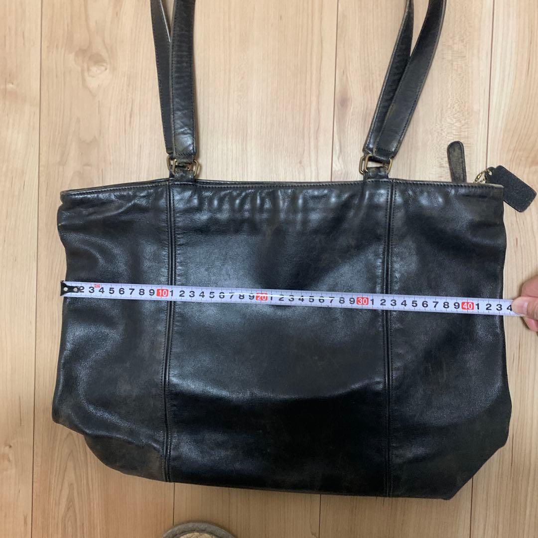 old coach レザー トートバッグ　vintage