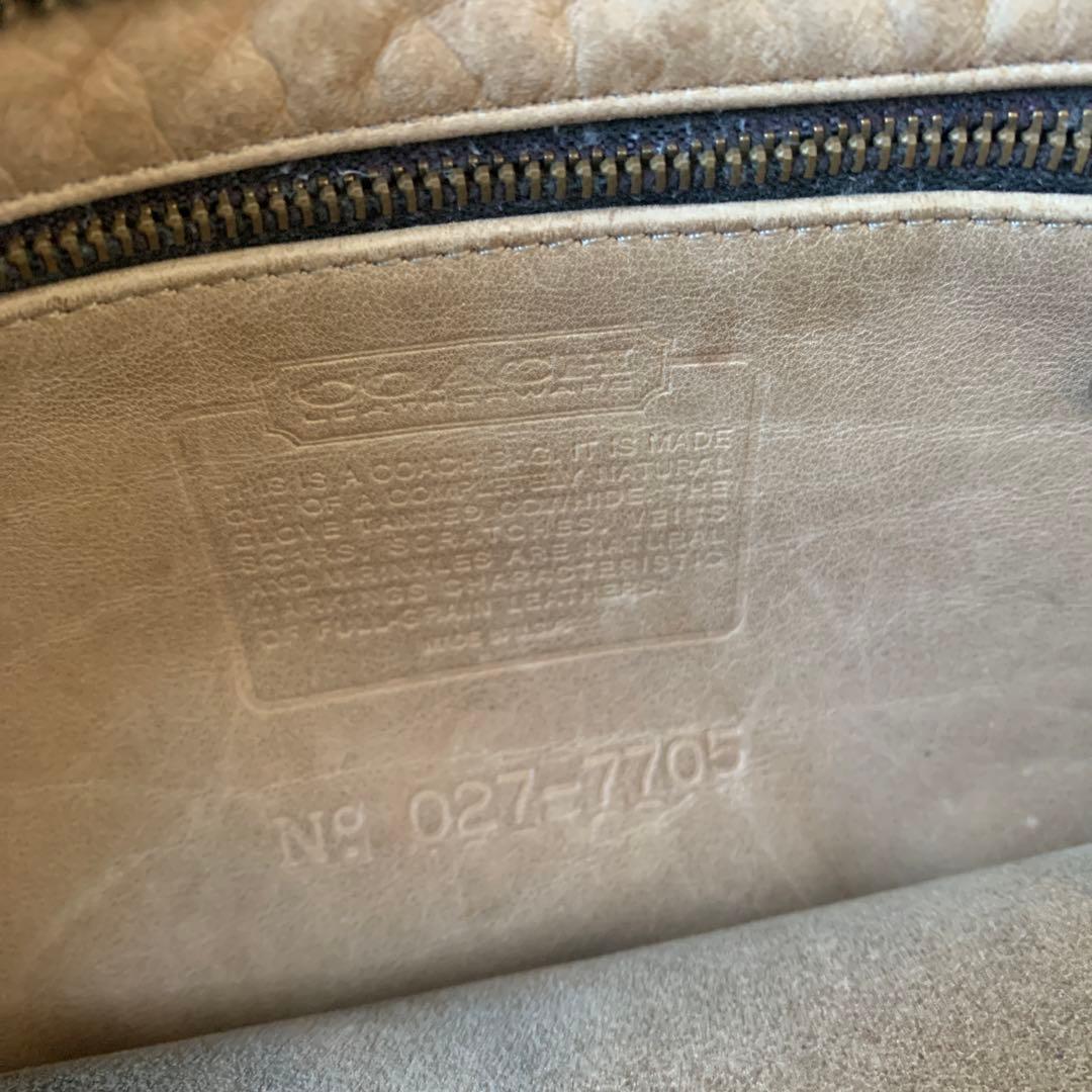 old coach レザー トートバッグ　vintage