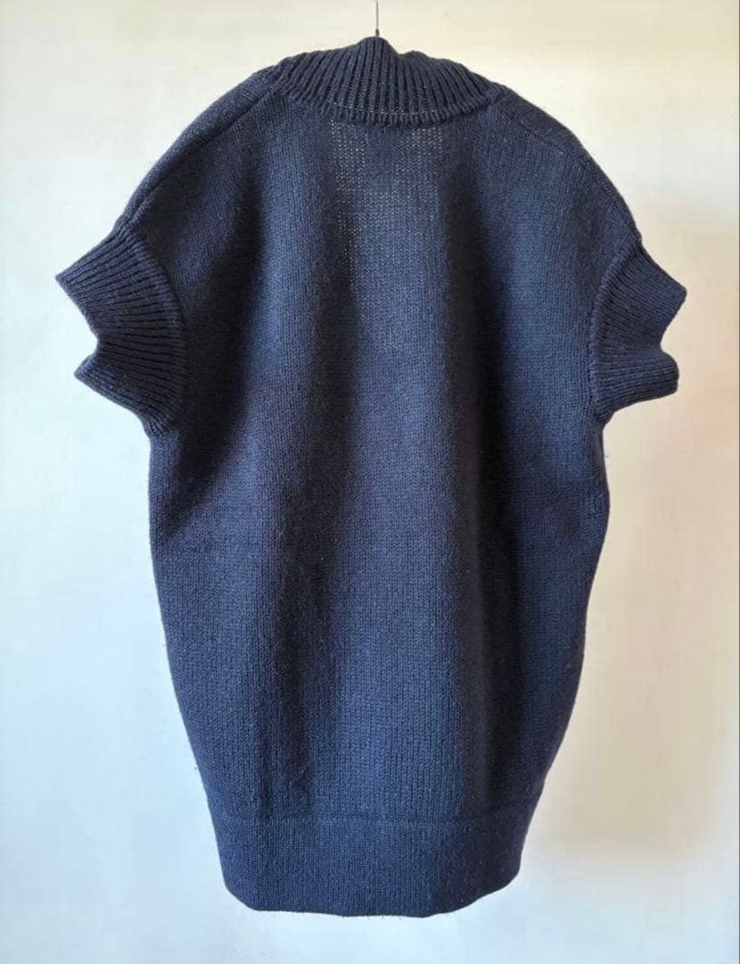 Chloé クロエ　ダークネイビー ニットベスト Vネック ポケット付き