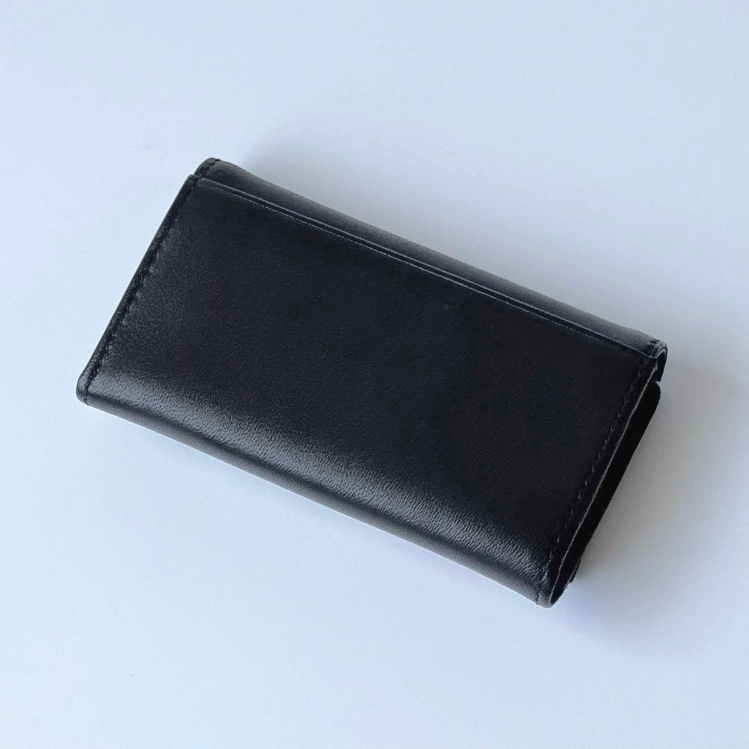 Paul Smith ポールスミス キーケース ペタルプリントトリム ブラック