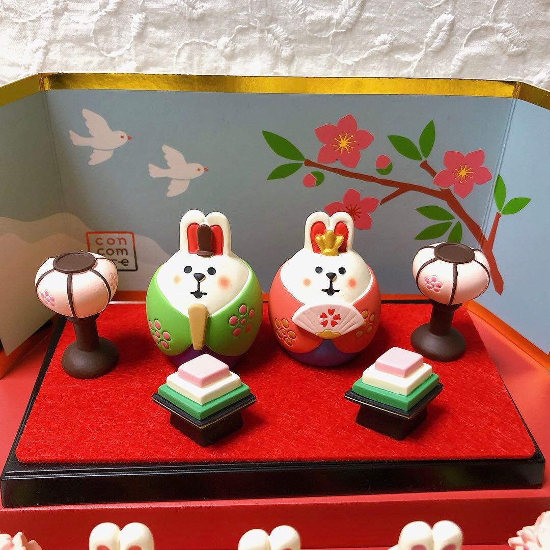 匿名　新品　未使用　コンコンブル うさぎ　ひな祭り　お花見