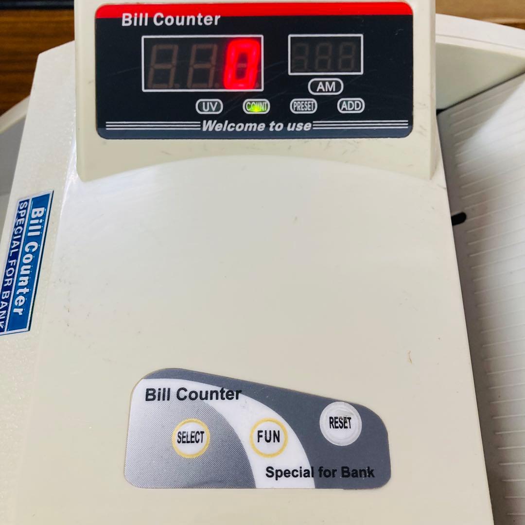 動作確認済 お札カウンター Money Counter 328UV つ14