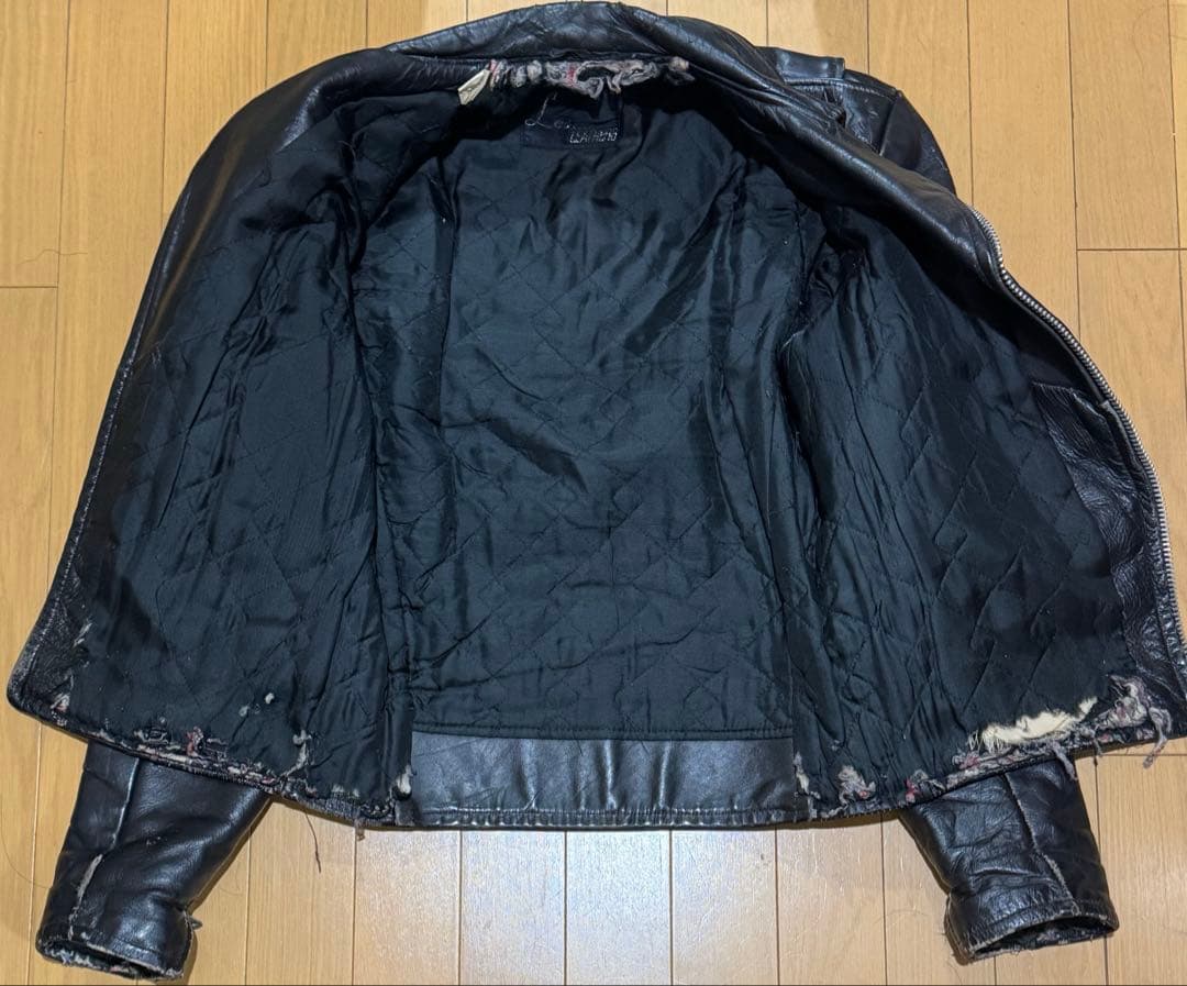 Lesco ヴィンテージ ダブルライダース レザージャケット 60s 70s