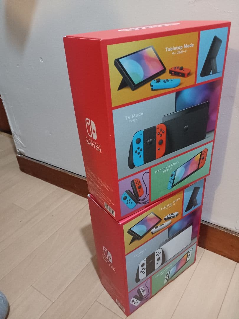 【新品未使用】Nintendo ネオンブルー/ネオンレッド & ホワイト２台