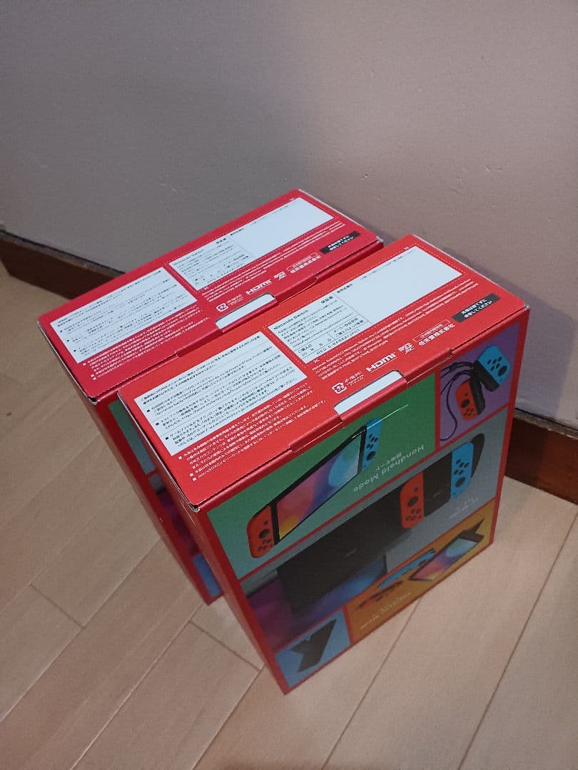 【新品未使用】Nintendo ネオンブルー/ネオンレッド & ホワイト２台