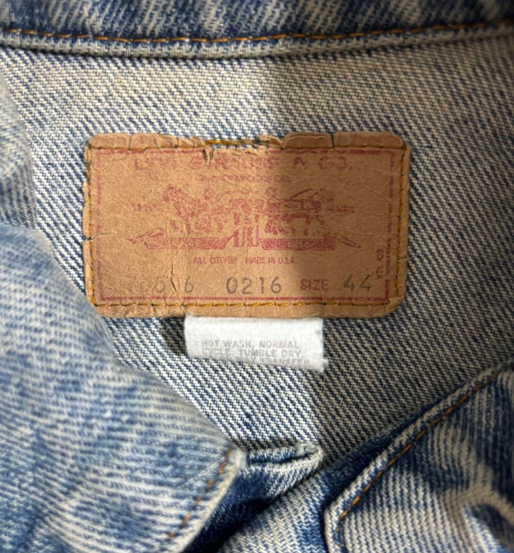 【古着】80s LEVI’S デニムジャケット 70506 サイズ44 USA製
