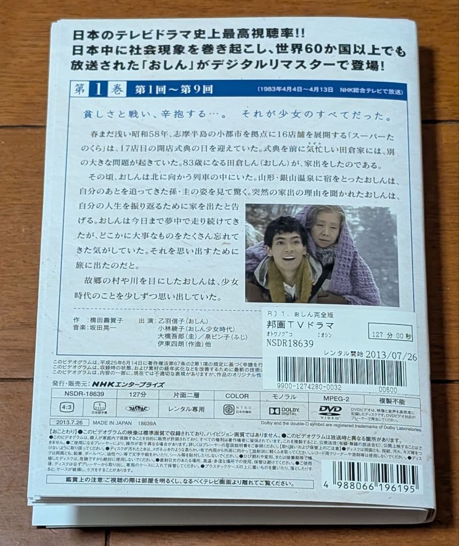 DVD 連続テレビ小説 おしん 全31巻セット 橋田壽賀子 小林綾子 泉ピン子