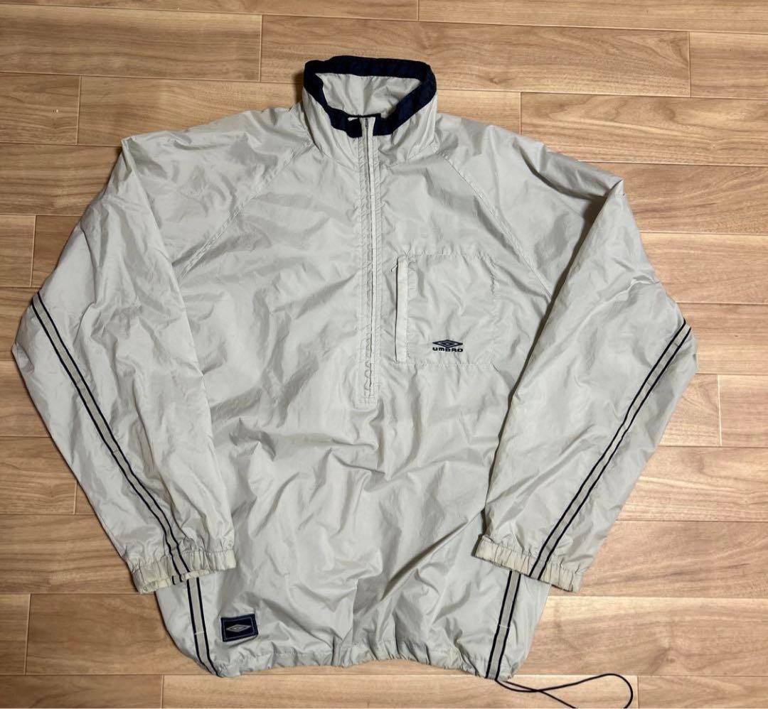old UMBRO アンブロ　ナイロンジャケット　y2k グレー　古着　90s
