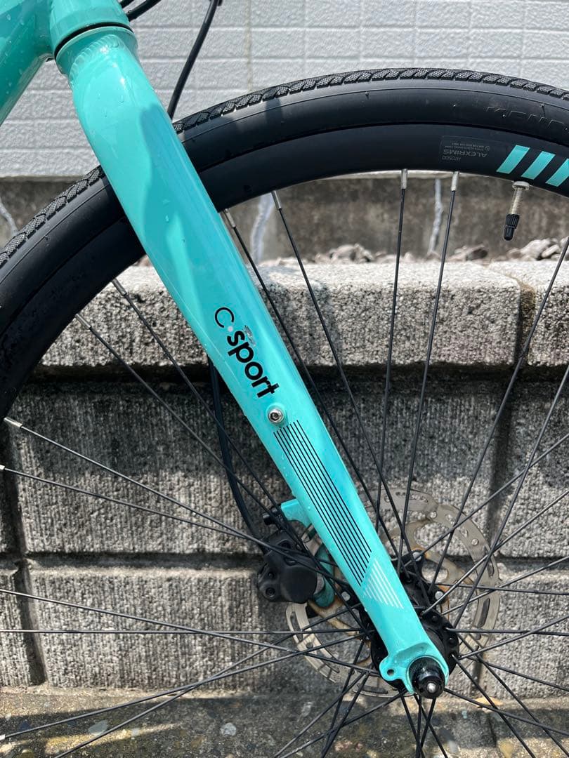【szero】Bianchi C-Sport 2 クロスバイク チェレステ