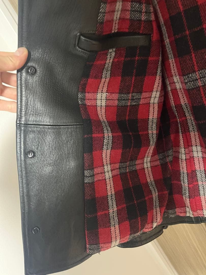 Y'2 LEATHER ワイツーレザー 肉厚ホースハイド 30sカーコート 42