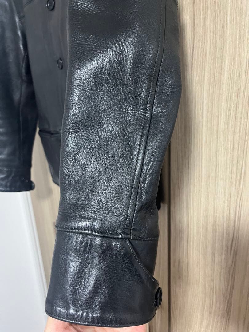 Y'2 LEATHER ワイツーレザー 肉厚ホースハイド 30sカーコート 42