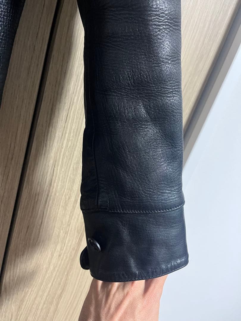 Y'2 LEATHER ワイツーレザー 肉厚ホースハイド 30sカーコート 42