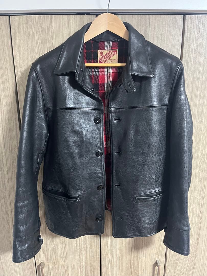 Y'2 LEATHER ワイツーレザー 肉厚ホースハイド 30sカーコート 42