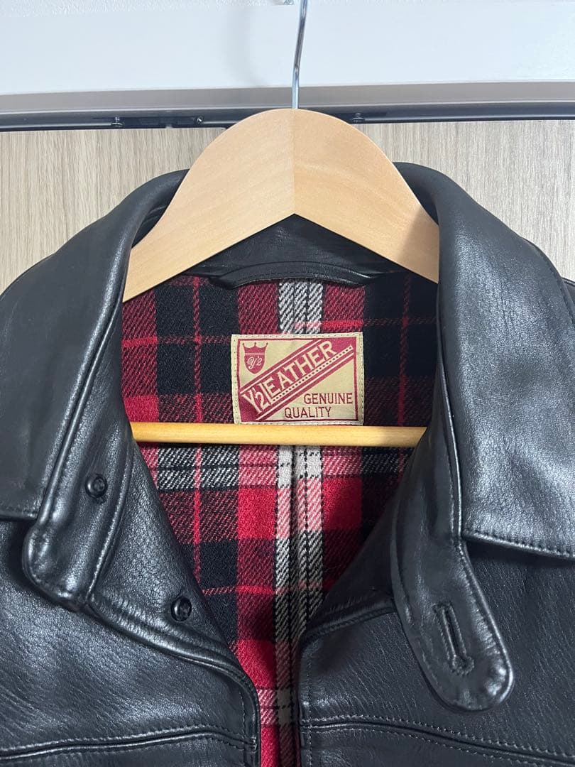 Y'2 LEATHER ワイツーレザー 肉厚ホースハイド 30sカーコート 42
