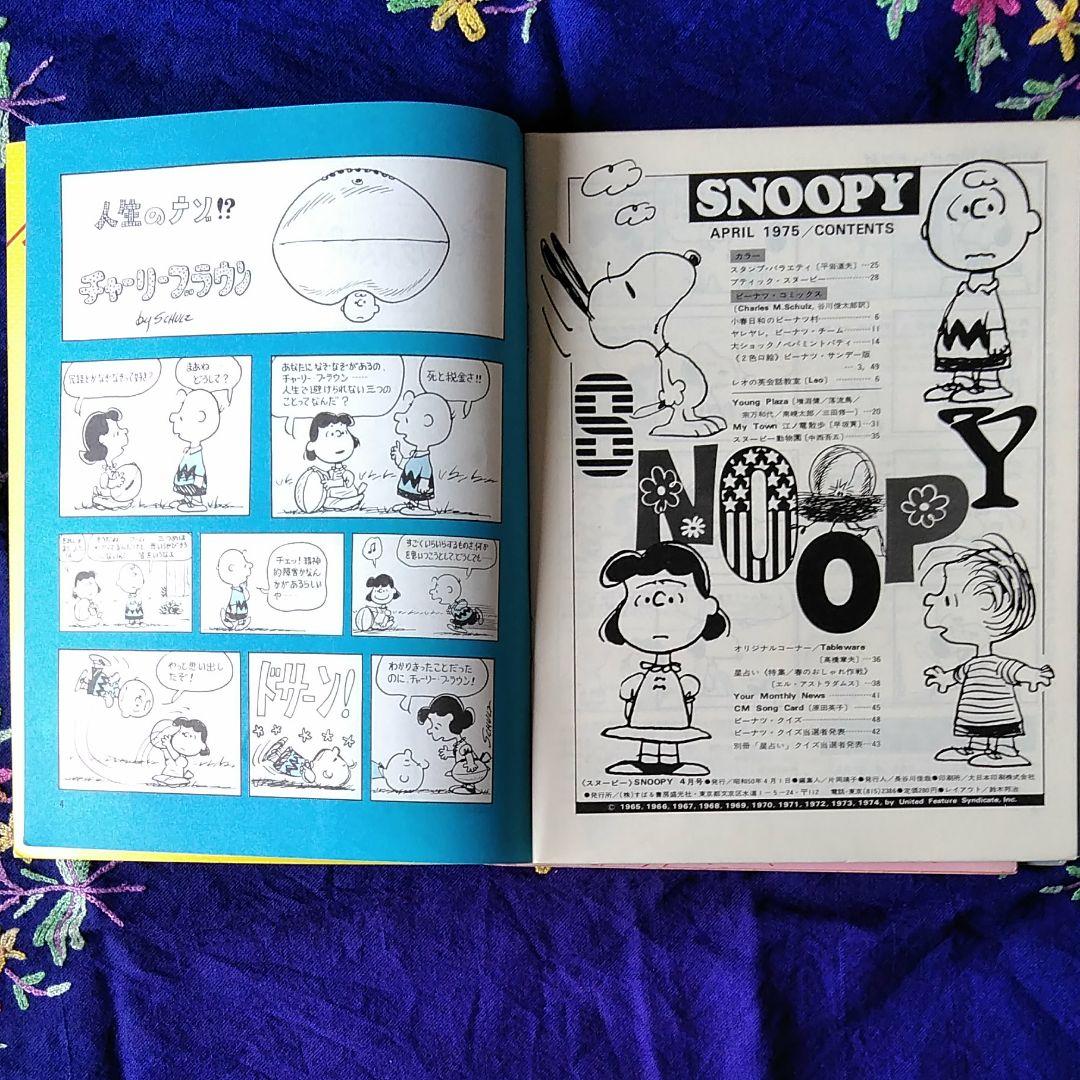 月刊スヌーピー　1~12月号(1975)
